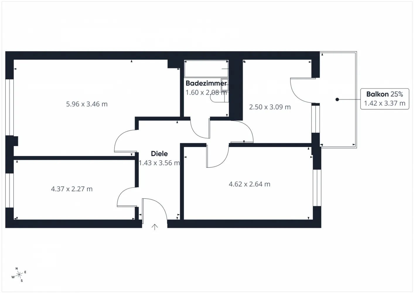 3 Zimmer Wohnung mit 61 m² in Leipzig – Bild 2