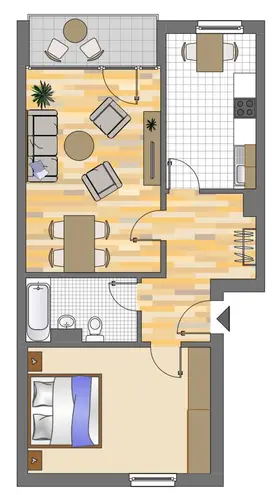 2 Zimmer Wohnung mit 64 m² in Neuss – Bild 2