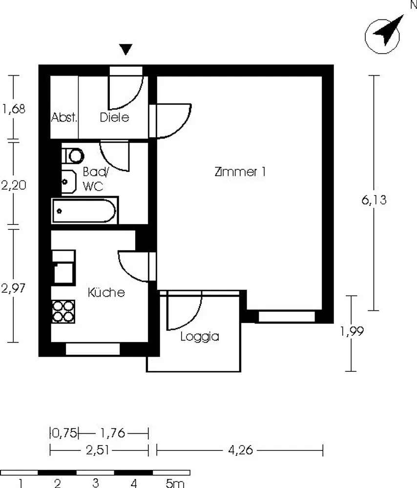 1 room apartment with 42 m² in Berlin – Photo 2
