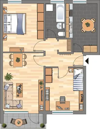 3 room apartment with 71 m² in Brunswick – Photo 2