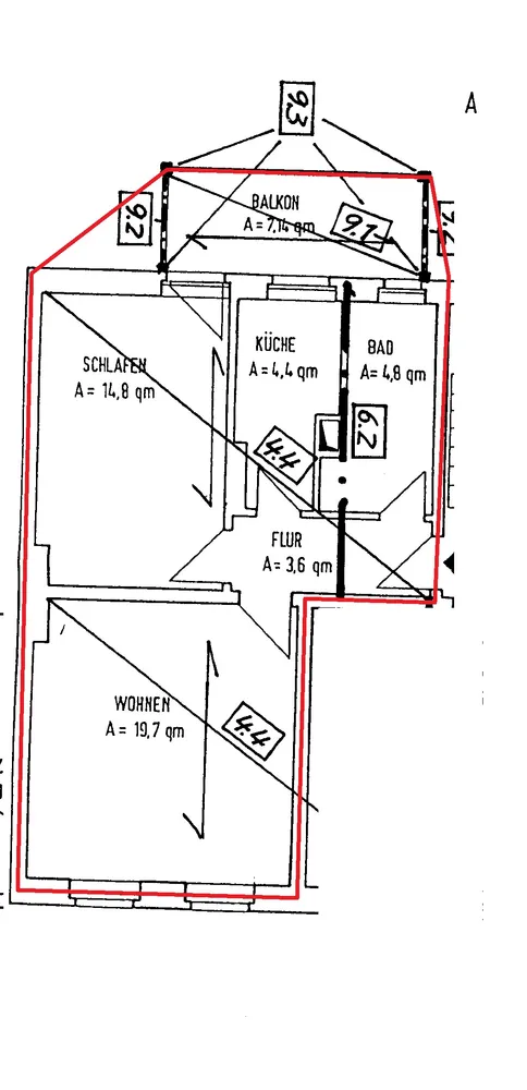 2 room apartment with 52 m² in Magdeburg – Photo 10