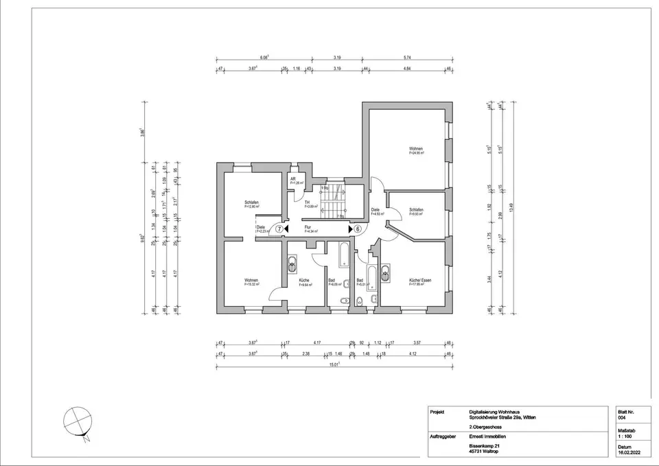3 Zimmer Wohnung mit 50 m² in Witten – Bild 5