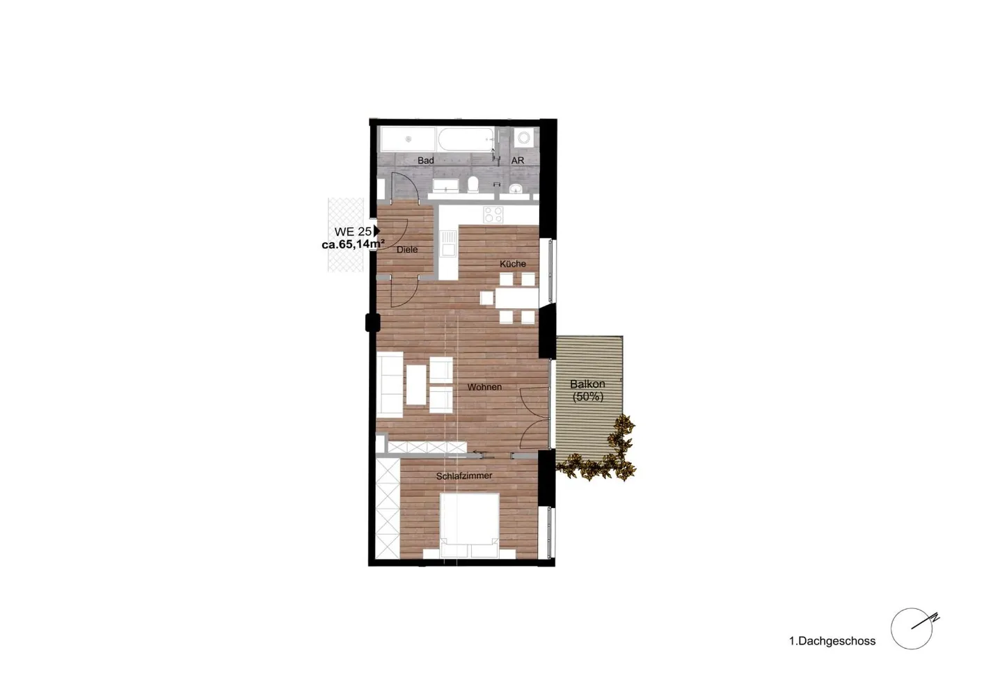 1 Zimmer Wohnung mit 65 m² in Leipzig – Bild 9