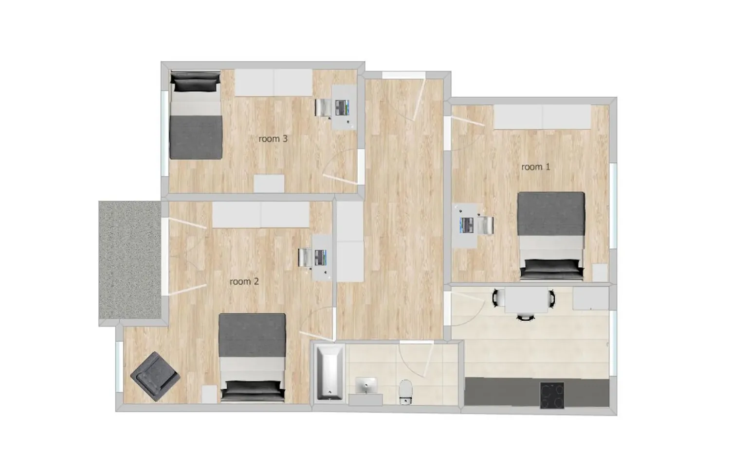 Shared room with 13 m² in Munich – Photo 1
