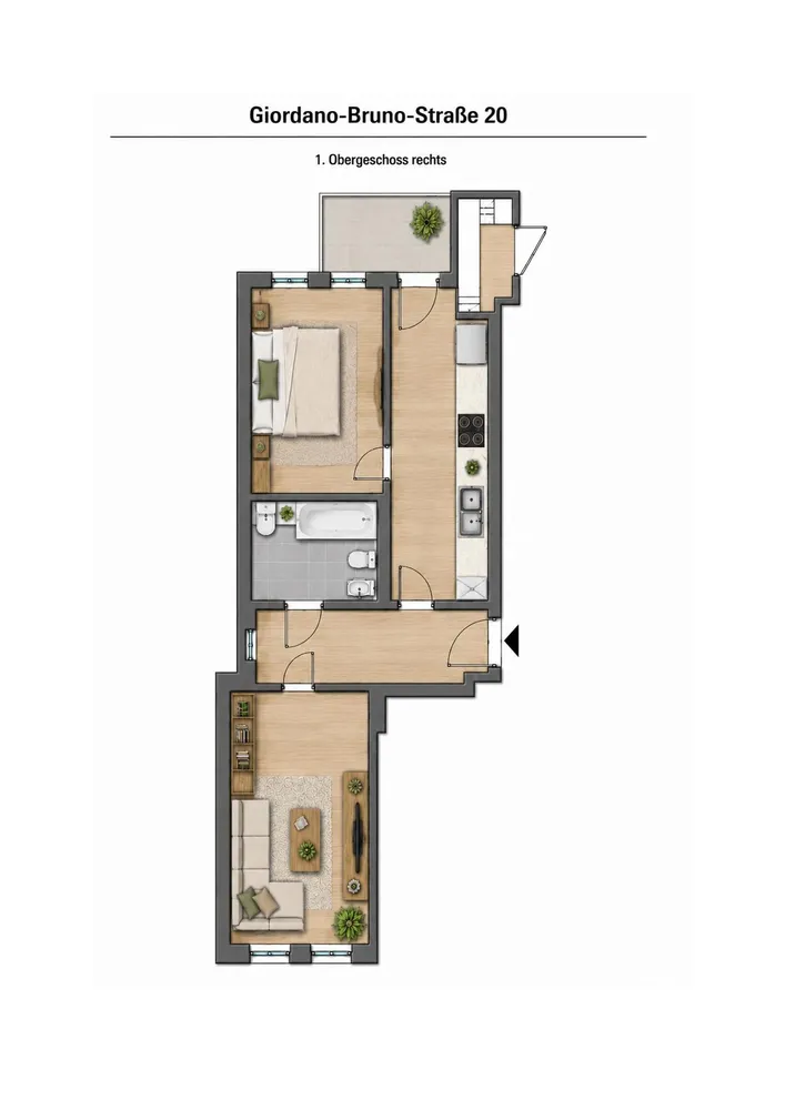 2 Zimmer Wohnung mit 52 m² in Leipzig – Bild 11