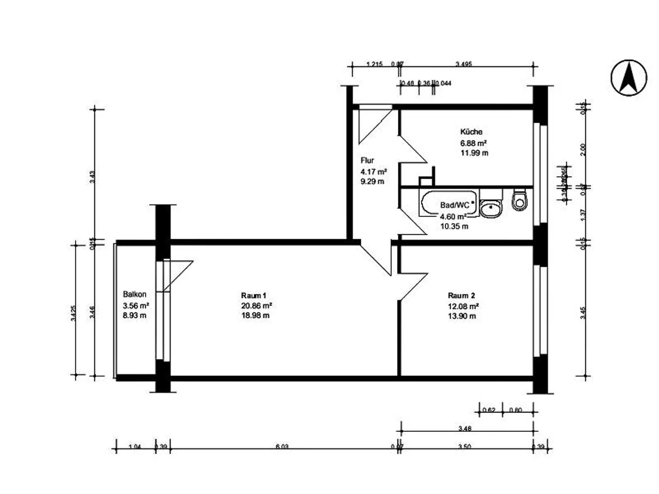 2 Zimmer Wohnung mit 51 m² in Halle (Saale) – Bild 6