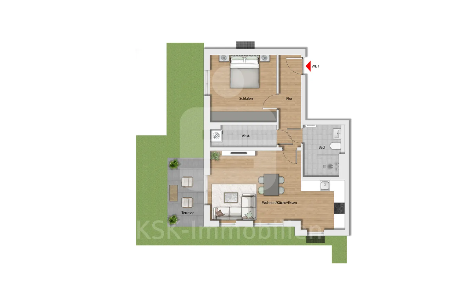 2 Zimmer Wohnung mit 61 m² in Köln – Bild 6
