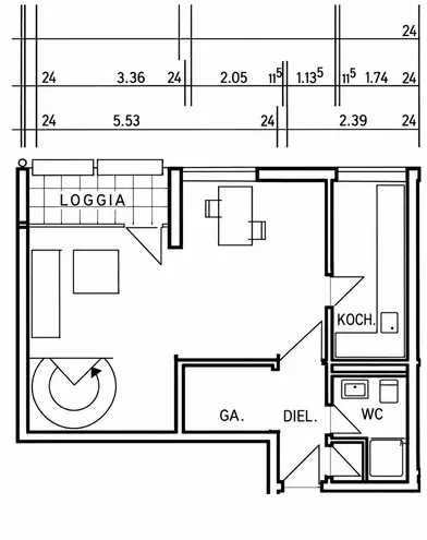 2 Zimmer Wohnung mit 55 m² in Münster – Bild 3