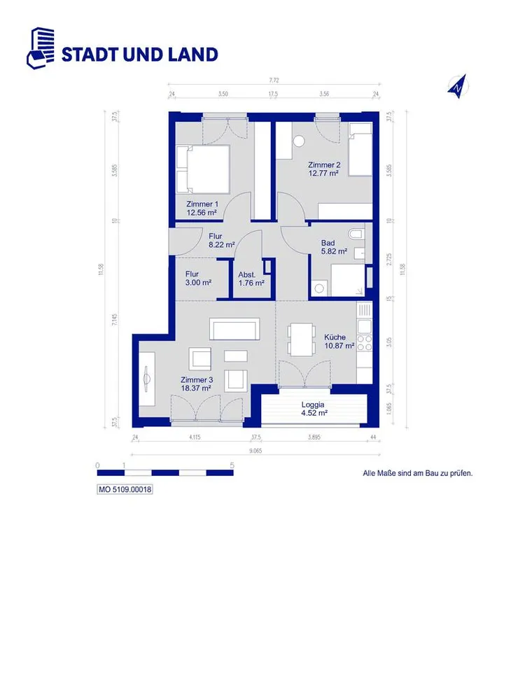 3 Zimmer Wohnung mit 75 m² in Berlin – Bild 12