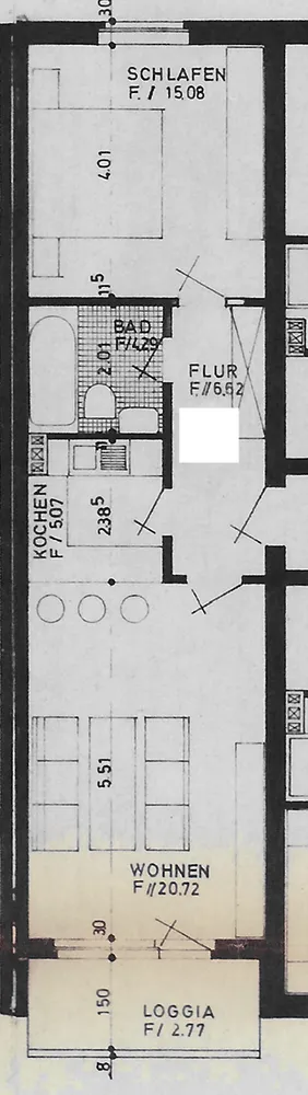 2 Zimmer Wohnung mit 53 m² in Göttingen – Bild 1