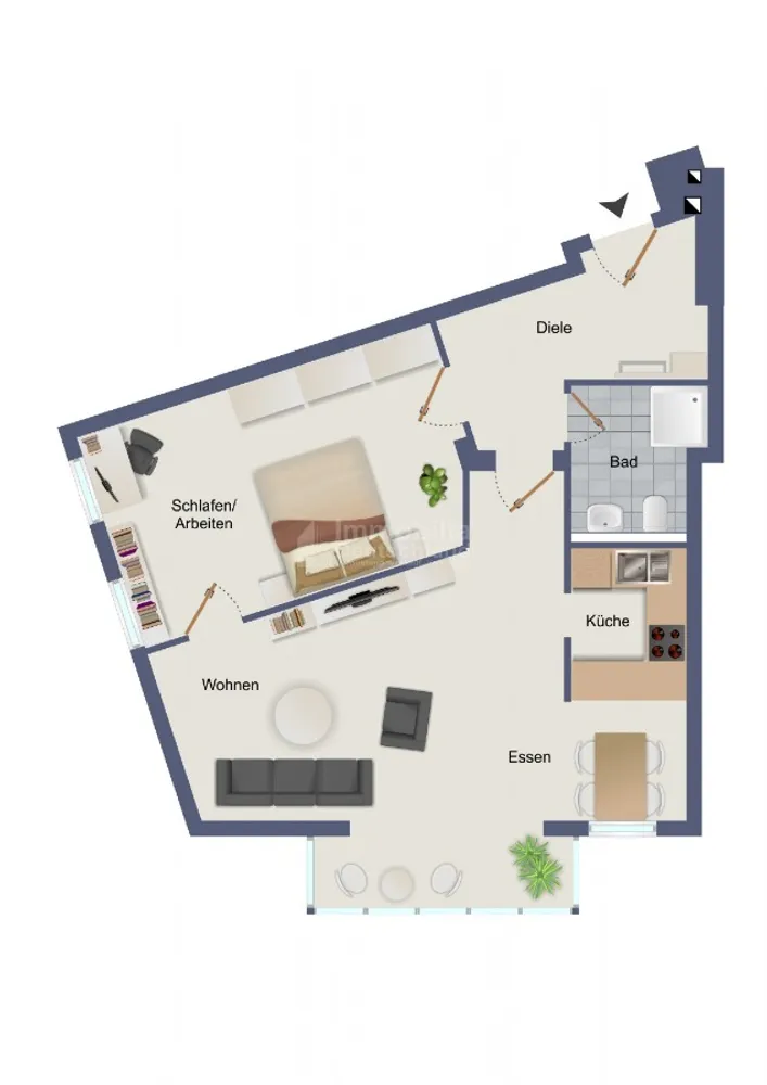 2 Zimmer Wohnung mit 72 m² in Dortmund – Bild 11