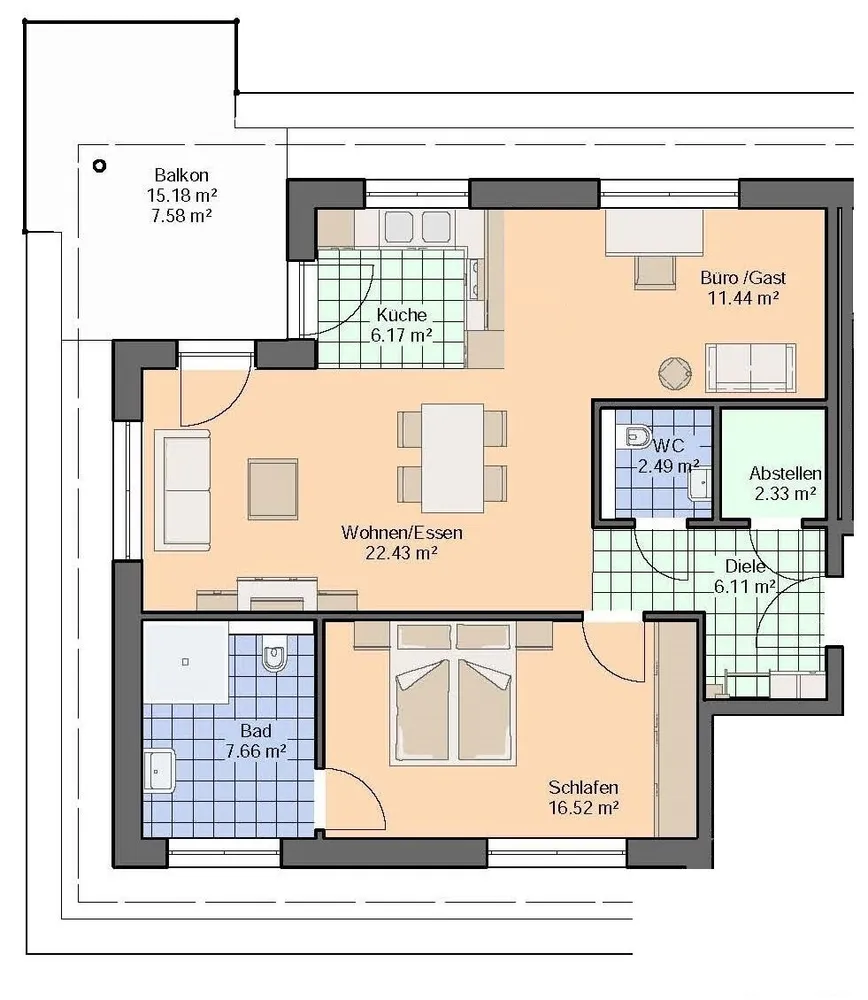 2 room apartment with 83 m² in Minden – Photo 4