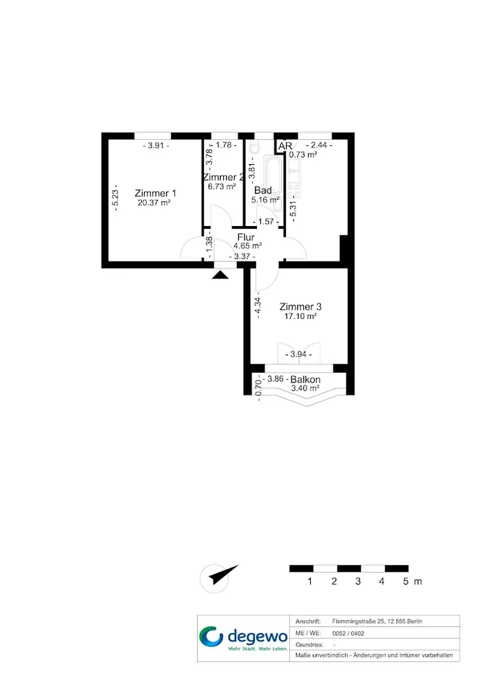 3 Zimmer Wohnung mit 69 m² in Berlin – Bild 11