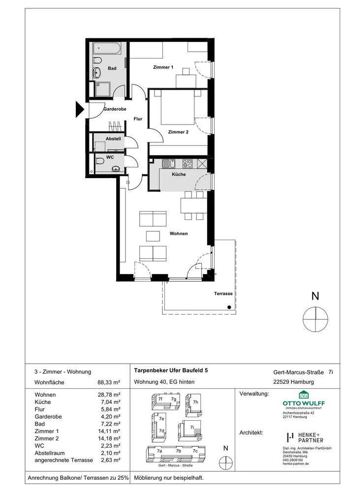 3 room apartment with 88 m² in Hamburg – Photo 10