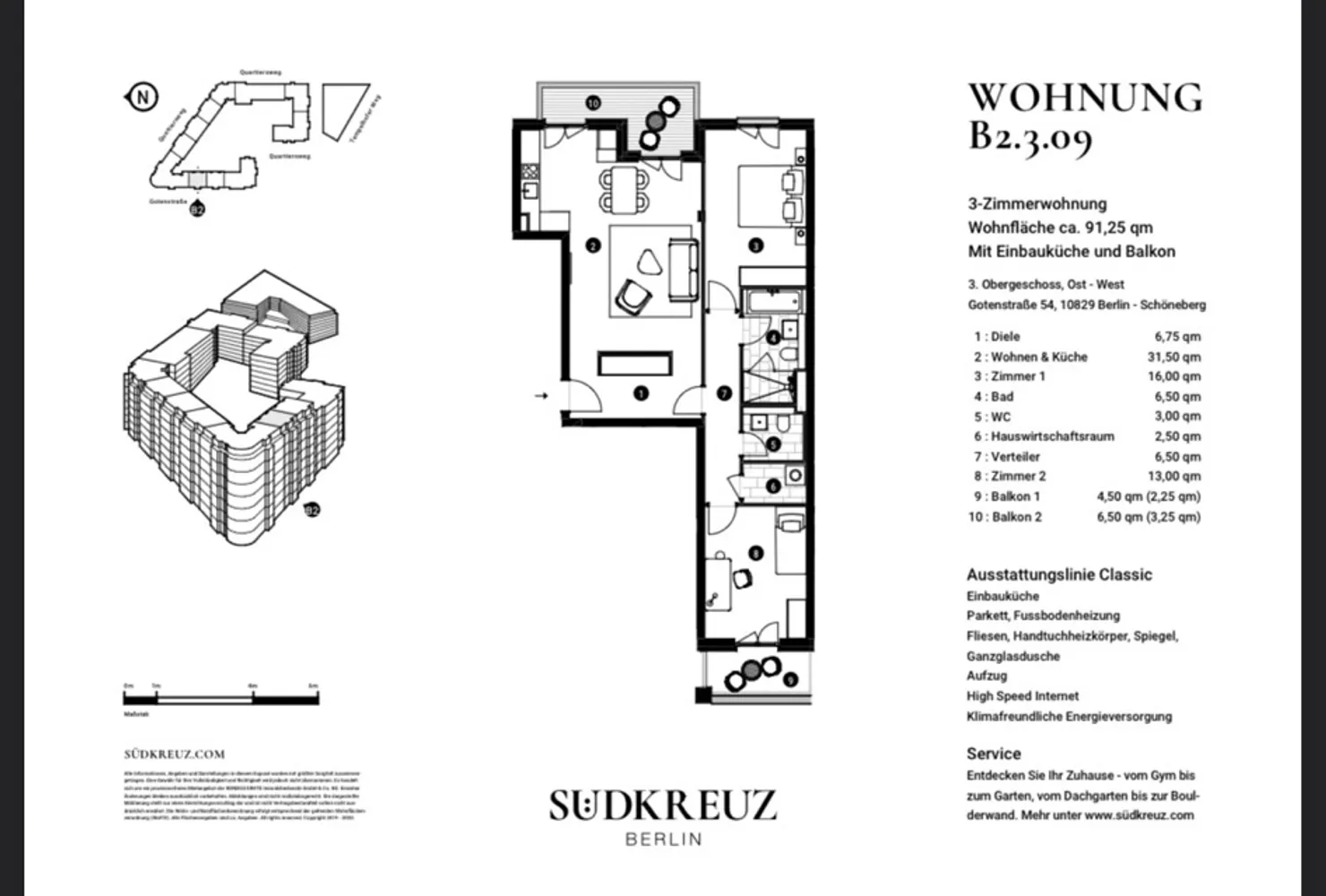 3 Zimmer Wohnung mit 93 m² in Berlin – Bild 4