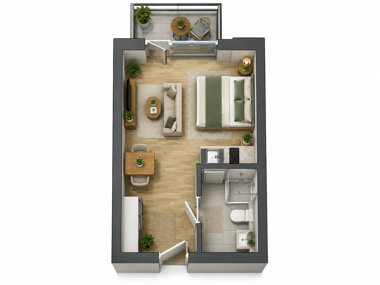 1 Zimmer Wohnung mit 37 m² in Hamburg – Bild 6