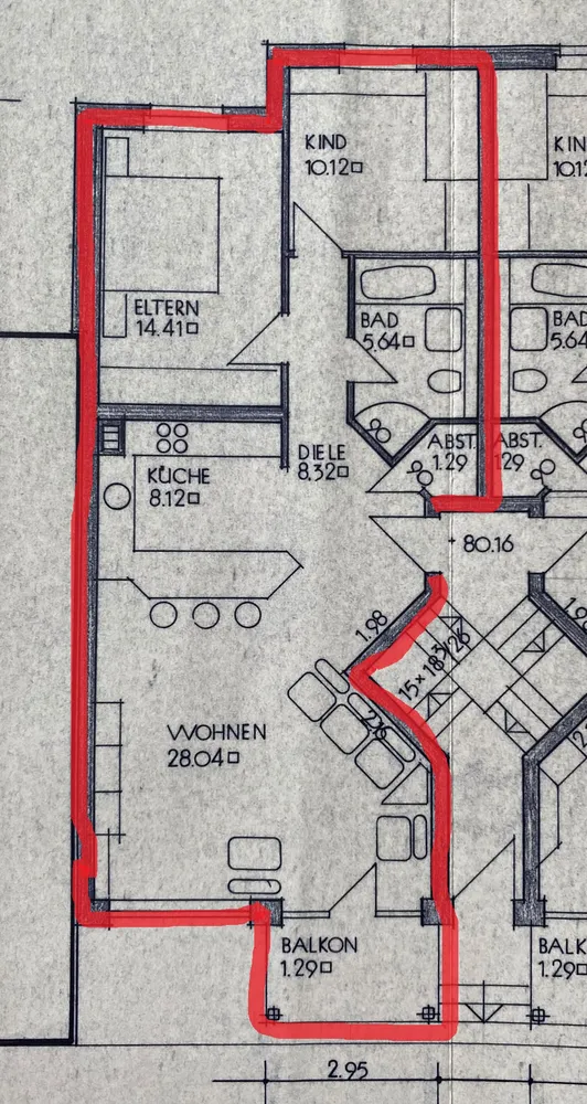 3 Zimmer Wohnung mit 76 m² in Mönchengladbach – Bild 2