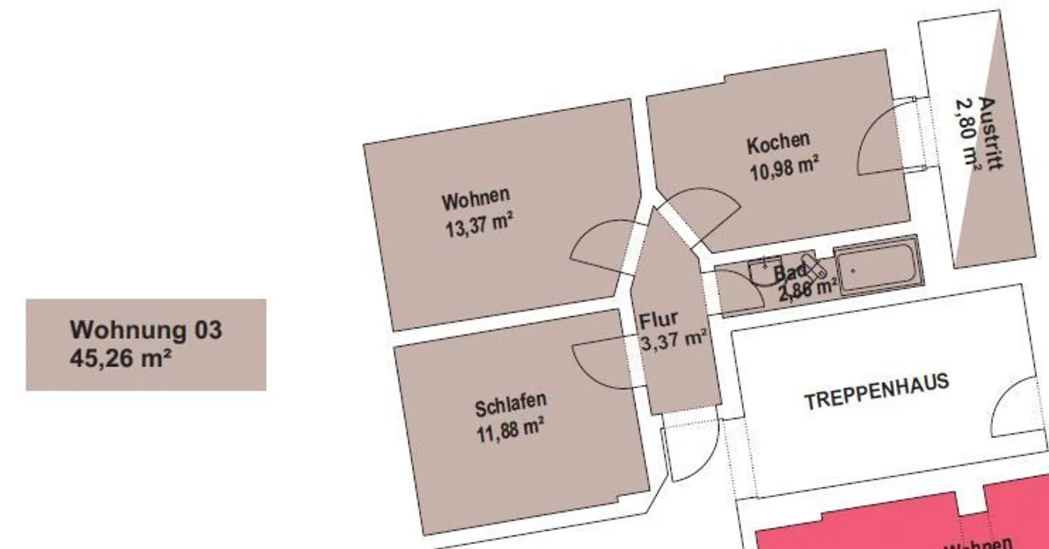 2 Zimmer Wohnung mit 45 m² in Hamburg – Bild 11