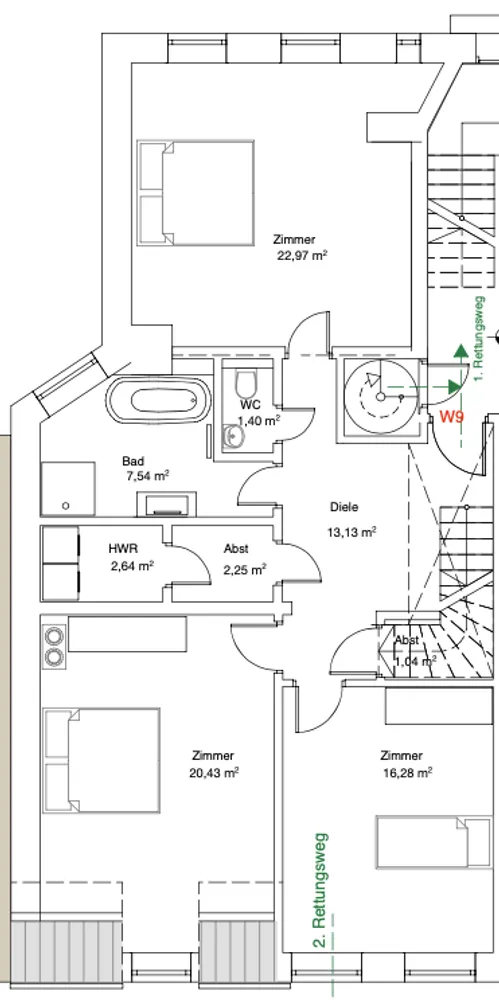 4 Zimmer Wohnung mit 147 m² in Hannover – Bild 2