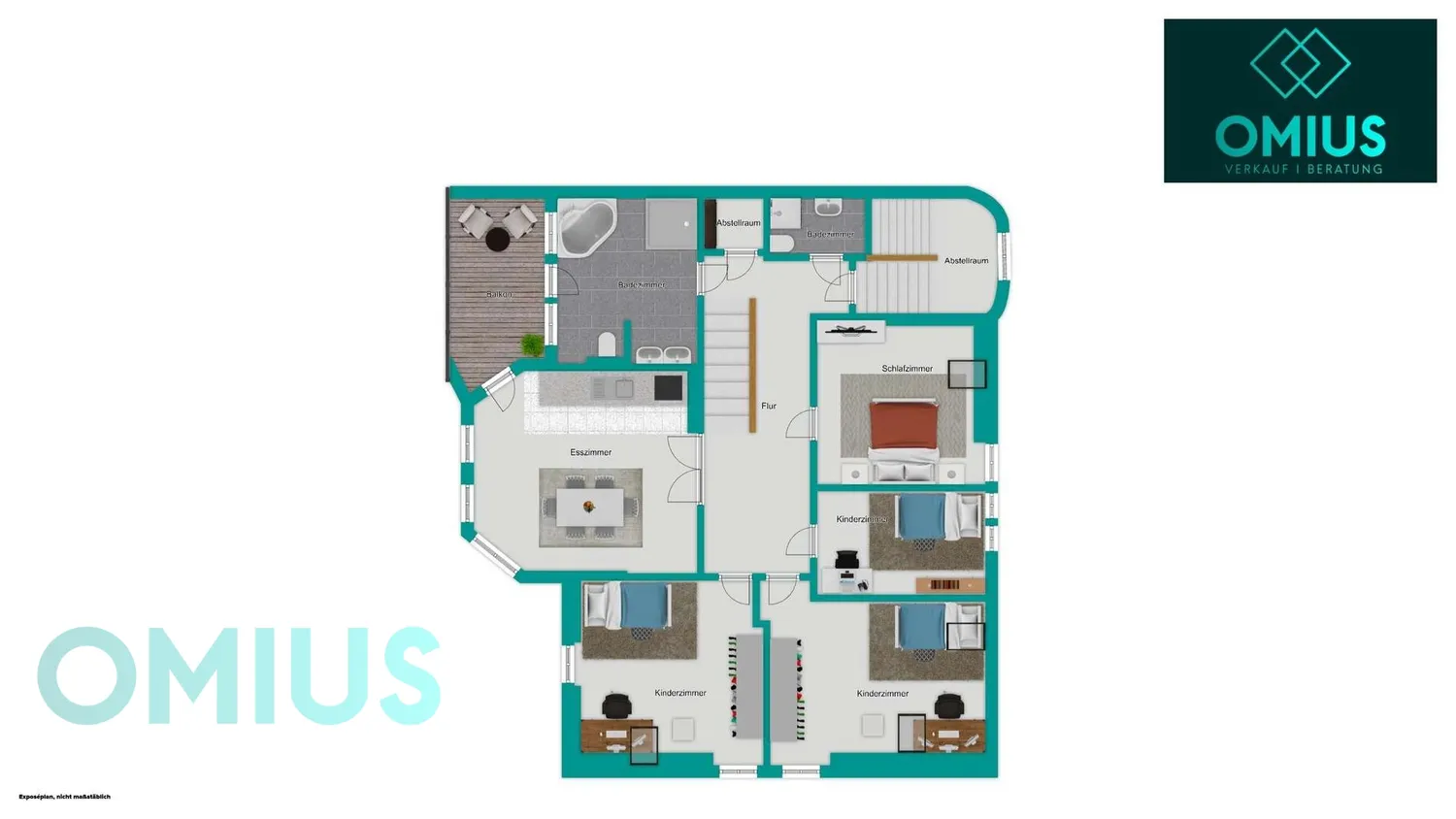 5 Zimmer Wohnung mit 154 m² in Weimar – Bild 1