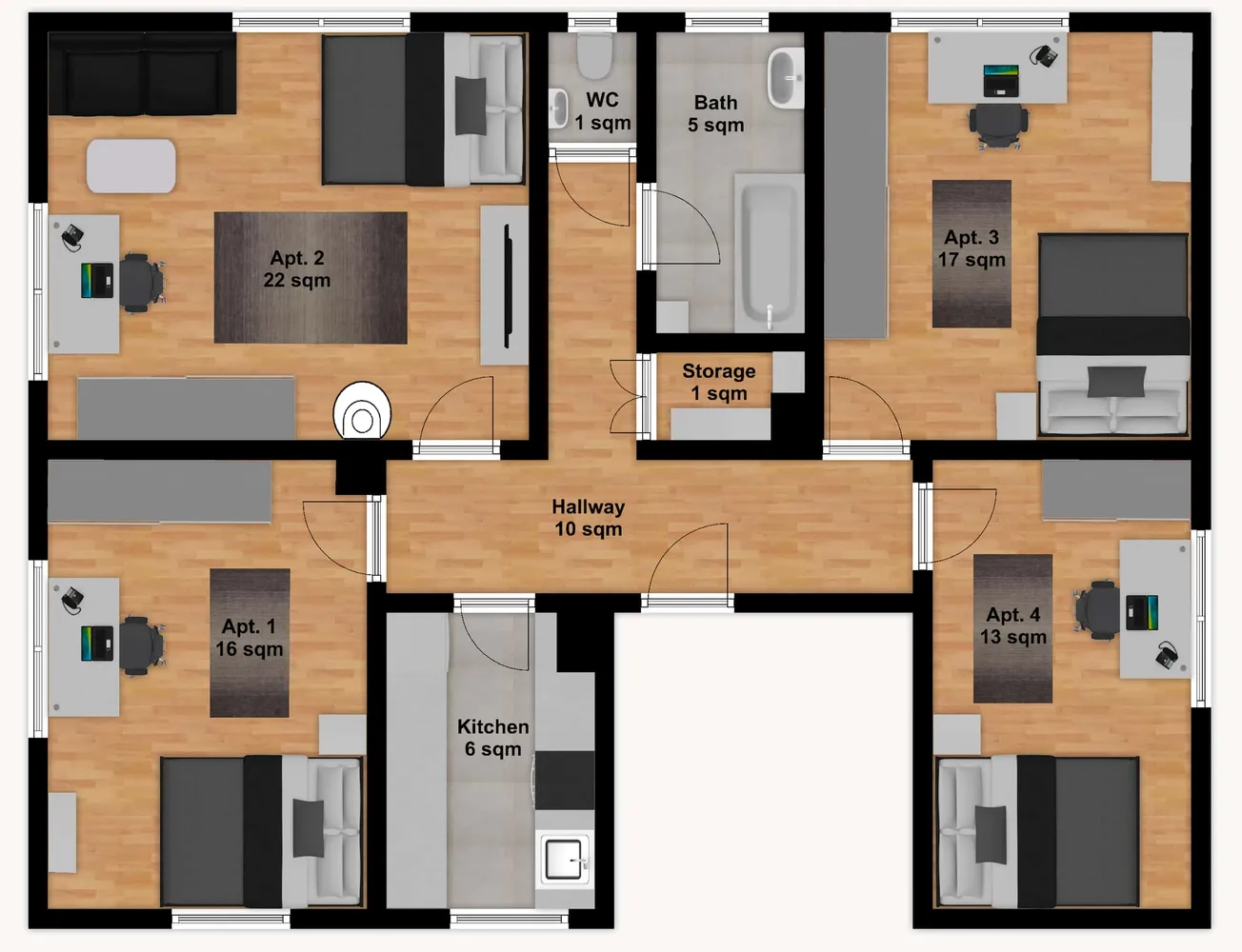 Shared room with 16 m² in Munich – Photo 3