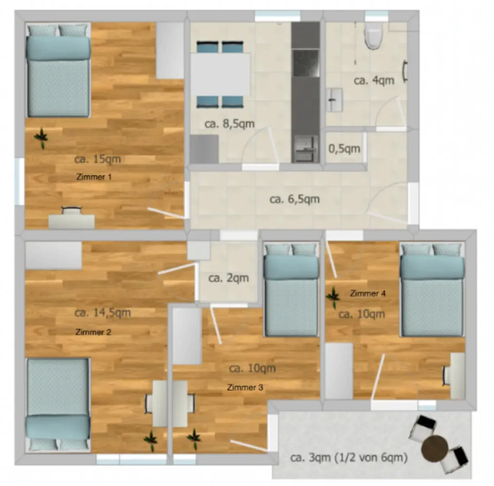 WG-Zimmer mit 10 m² in München – Bild 8