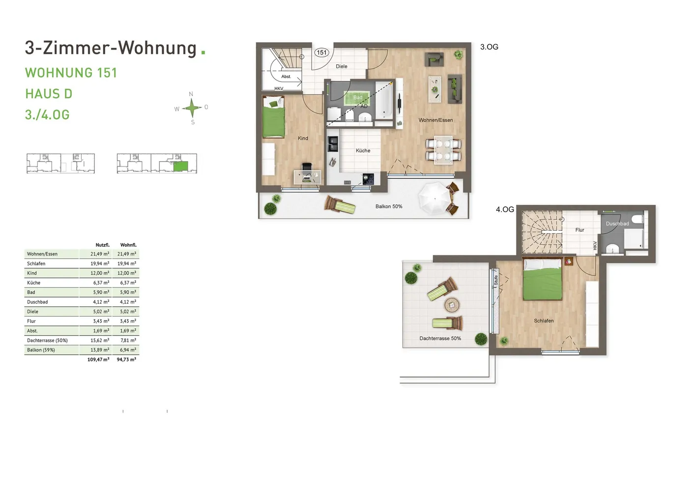 3 Zimmer Wohnung mit 95 m² in München – Bild 8