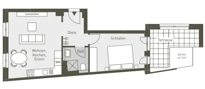 2 room apartment with 56 m² in Nuremberg – Photo 7