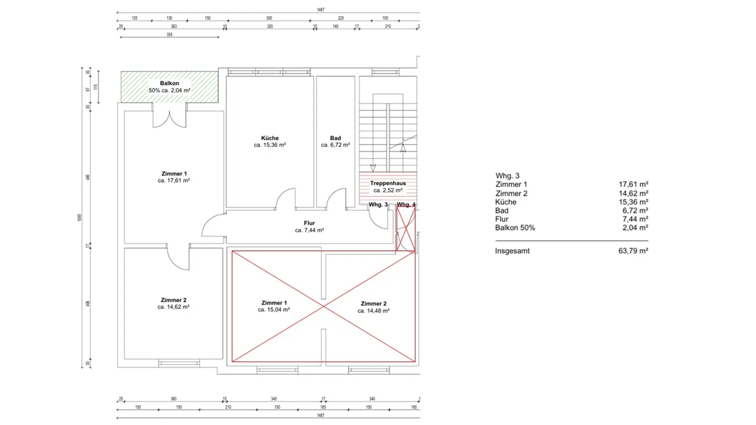 2 Zimmer Wohnung mit 64 m² in Hagen – Bild 6