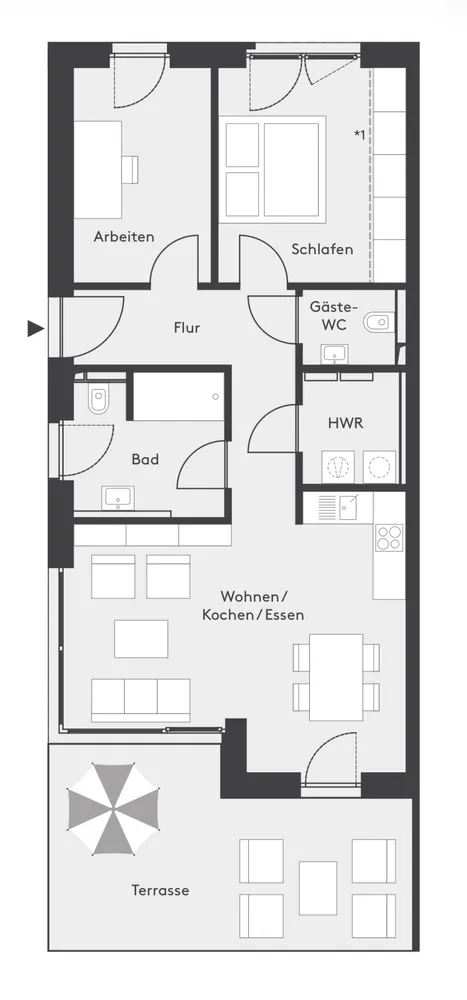 3 Zimmer Wohnung mit 84 m² in Bremen – Bild 3