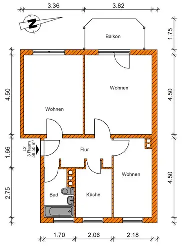 3 room apartment with 59 m² in Magdeburg – Photo 7