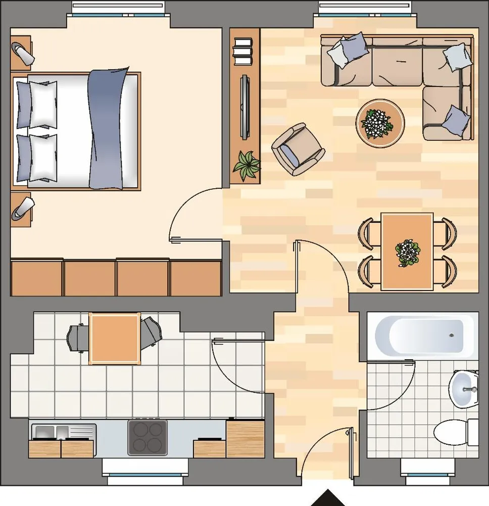 2 Zimmer Wohnung mit 45 m² in Dortmund – Bild 2