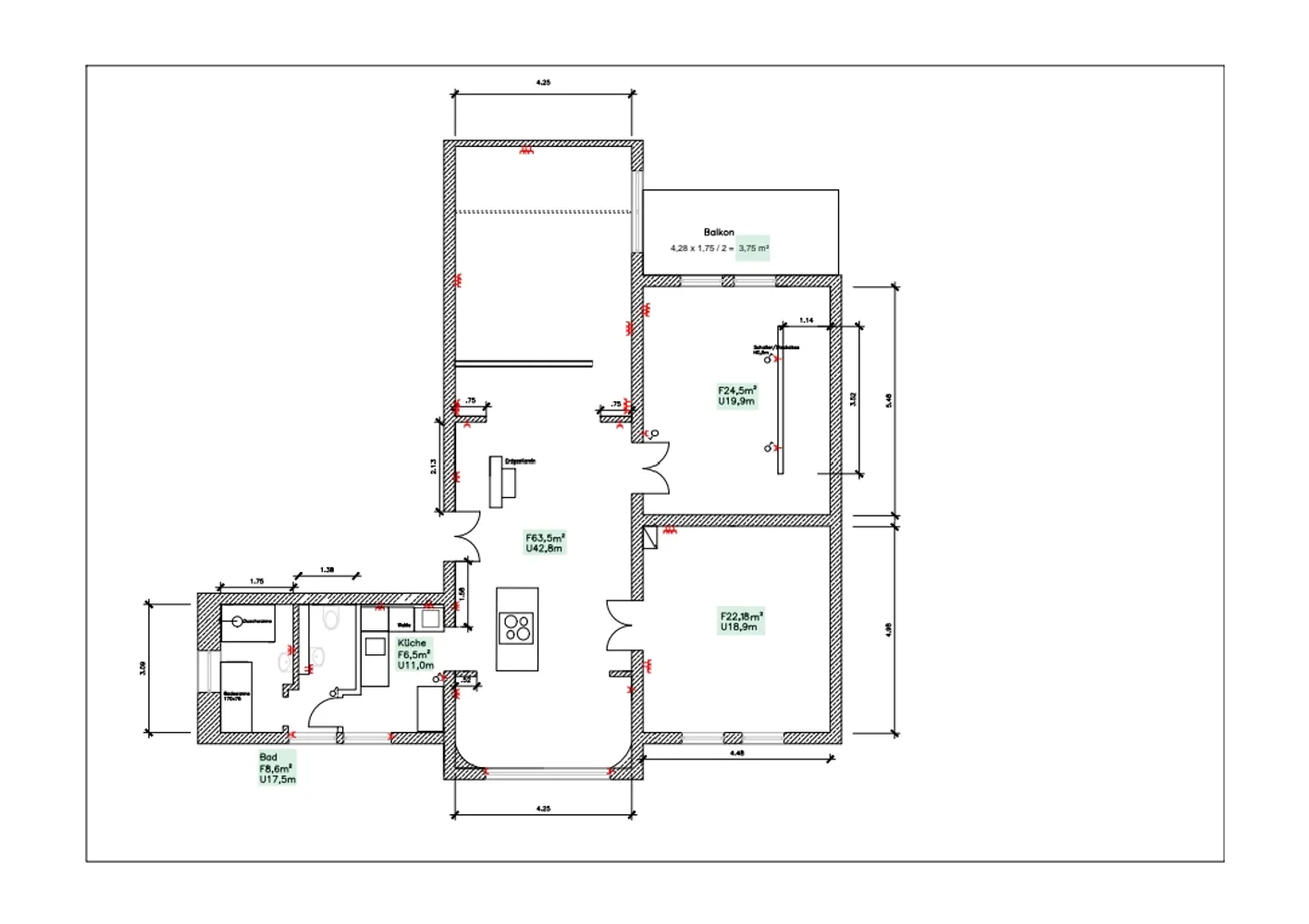 4 Zimmer Wohnung mit 129 m² in Dresden – Bild 3