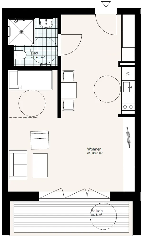 1 Zimmer Wohnung mit 46 m² in Berlin – Bild 10