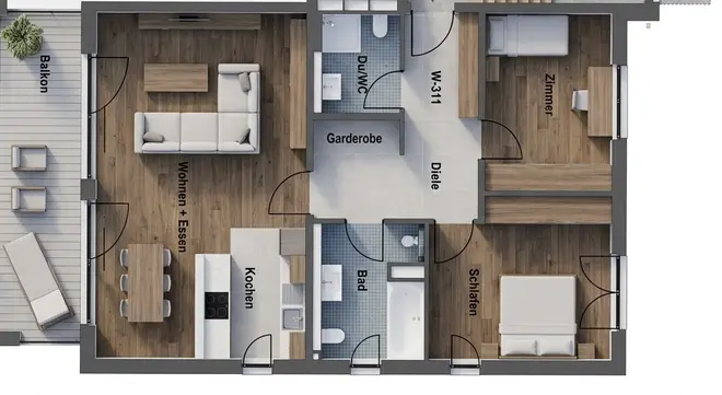 3 room apartment with 101 m² in Wiesbaden – Photo 3