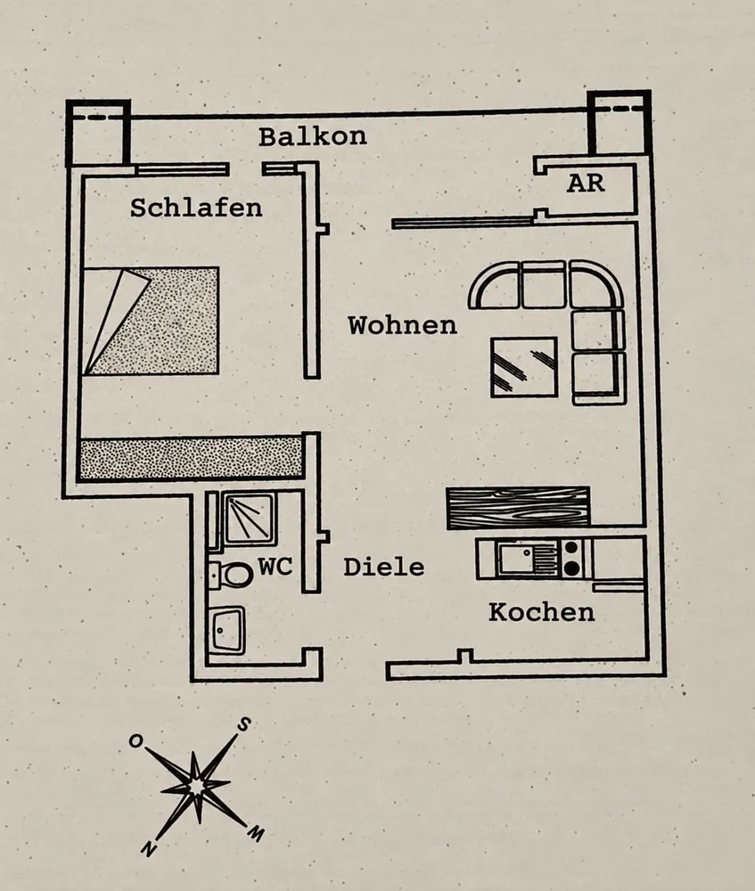 3 Zimmer Wohnung mit 51 m² in Mülheim an der Ruhr – Bild 9