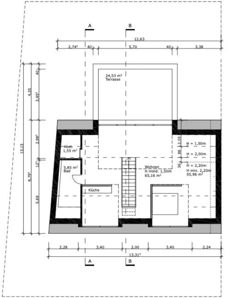 1 room apartment with 84 m² in Frankfurt am Main – Photo 8