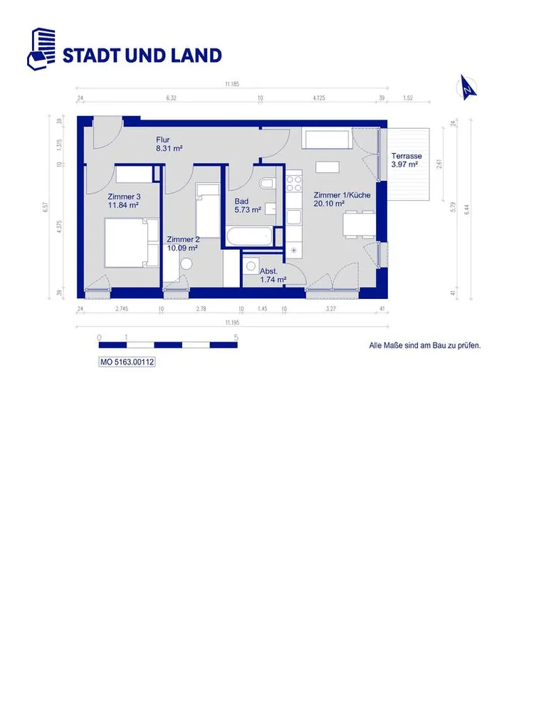 3 Zimmer Wohnung mit 59 m² in Berlin – Bild 7