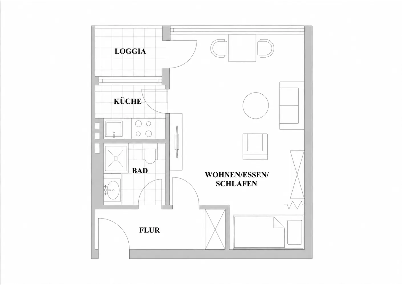 1 Zimmer Wohnung mit 34 m² in Düsseldorf – Bild 10
