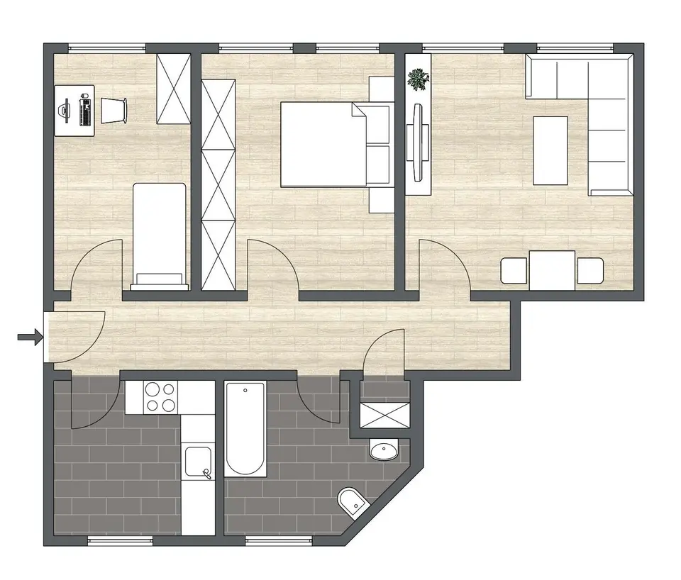 3 Zimmer Wohnung mit 67 m² in Magdeburg – Bild 5
