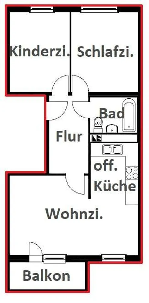 3 Zimmer Wohnung mit 59 m² in Halle (Saale) – Bild 9