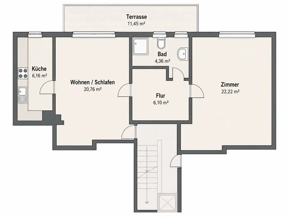 2 Zimmer Wohnung mit 60 m² in Bielefeld – Bild 10