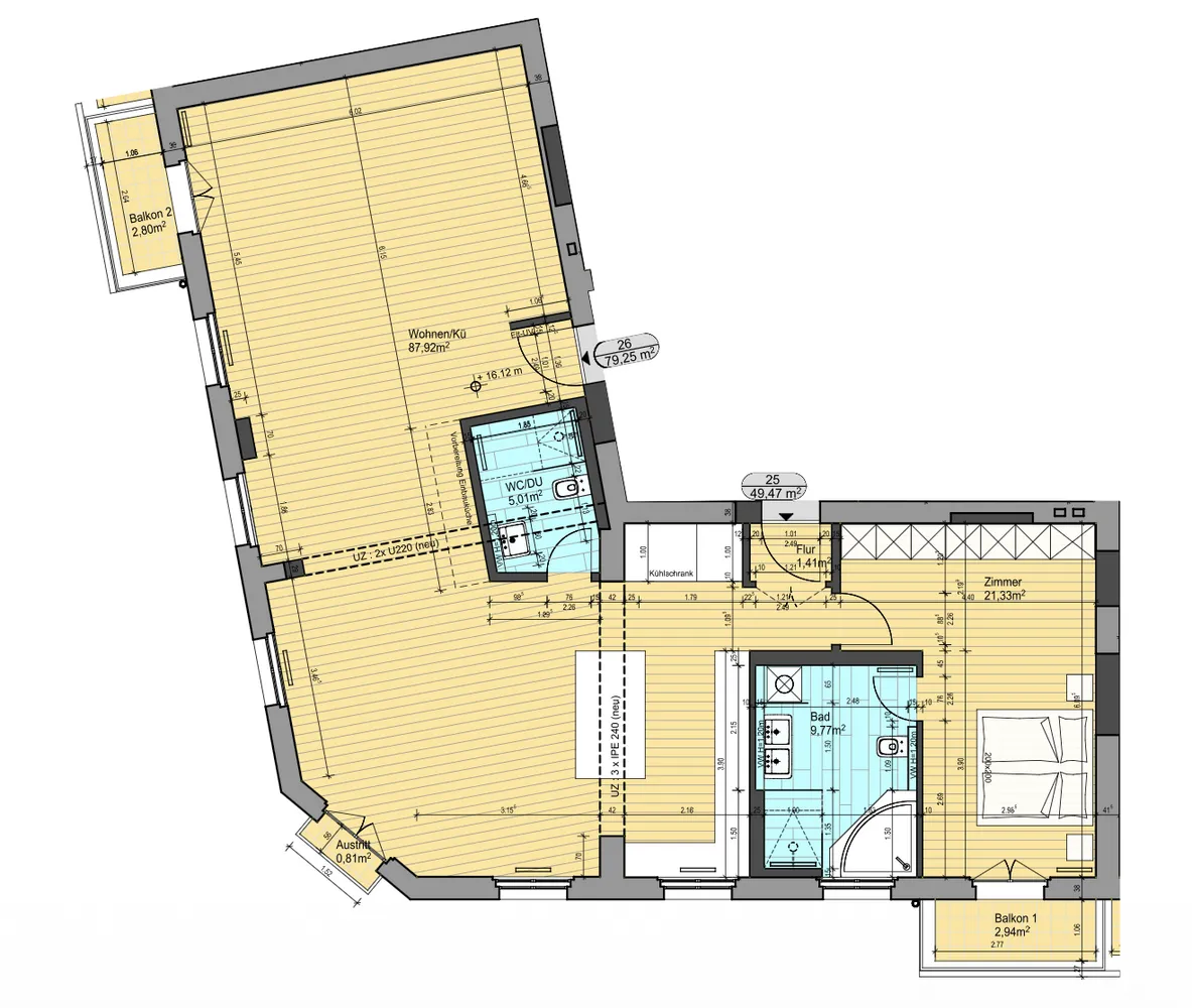 3 Zimmer Wohnung mit 135 m² in Berlin – Bild 4