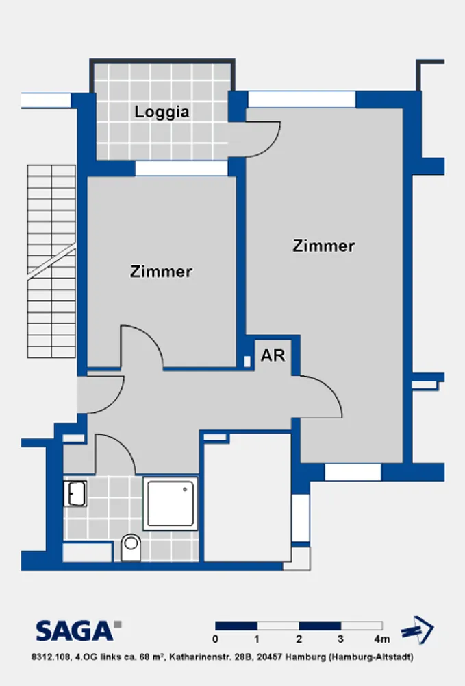 2 Zimmer Wohnung mit 68 m² in Hamburg – Bild 6