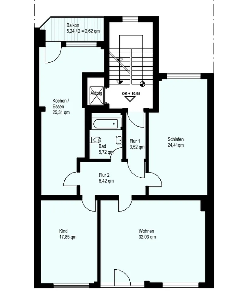 3 room apartment with 120 m² in Mannheim – Photo 3