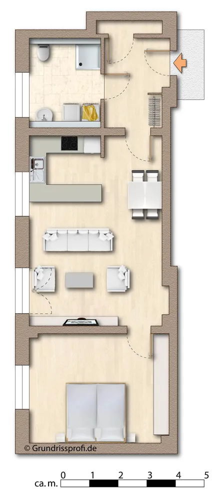 2 Zimmer Wohnung mit 66 m² in Krefeld – Bild 3
