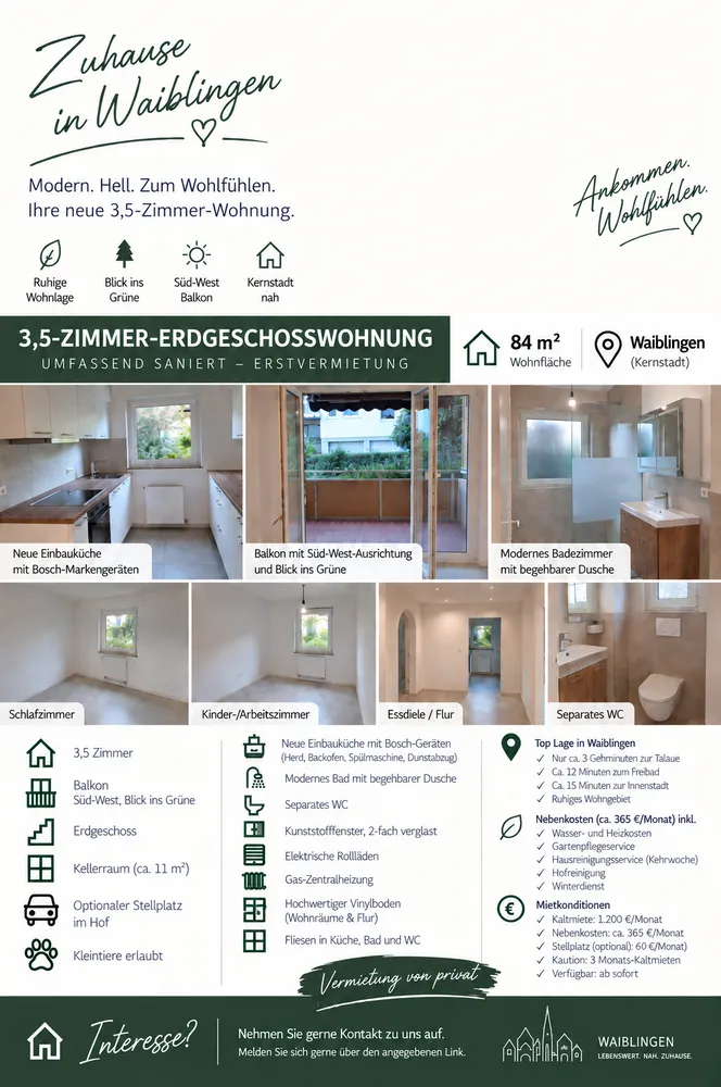 4 Zimmer Wohnung mit 84 m² in Waiblingen – Bild 12