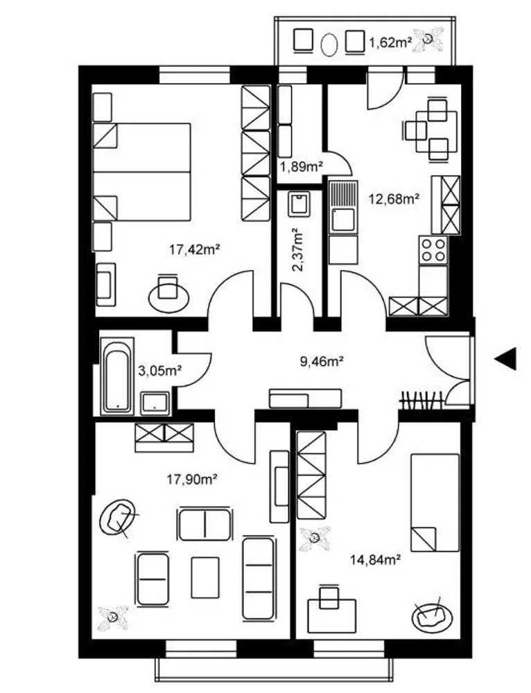 3 Zimmer Wohnung mit 80 m² in Wiesbaden – Bild 4