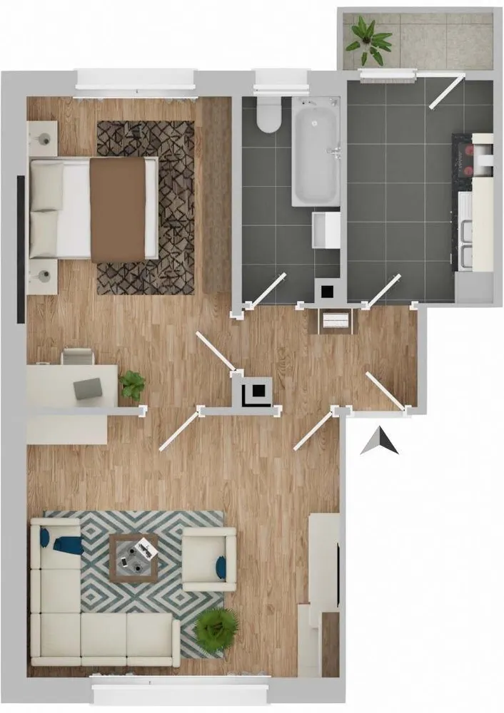 2 Zimmer Wohnung mit 55 m² in Stuttgart – Bild 10