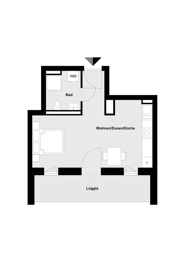1 Zimmer Wohnung mit 31 m² in Regensburg – Bild 11
